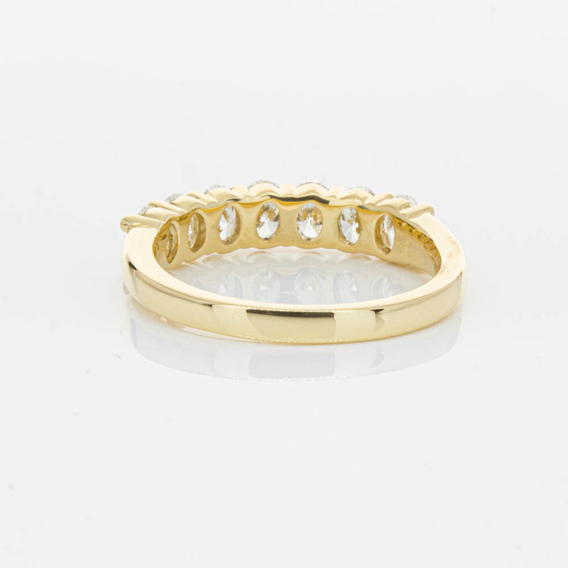 18ct Yellow Gold 1.33ct Oval Cut Diamond Panorama Ring-Ring-Walker & Hall