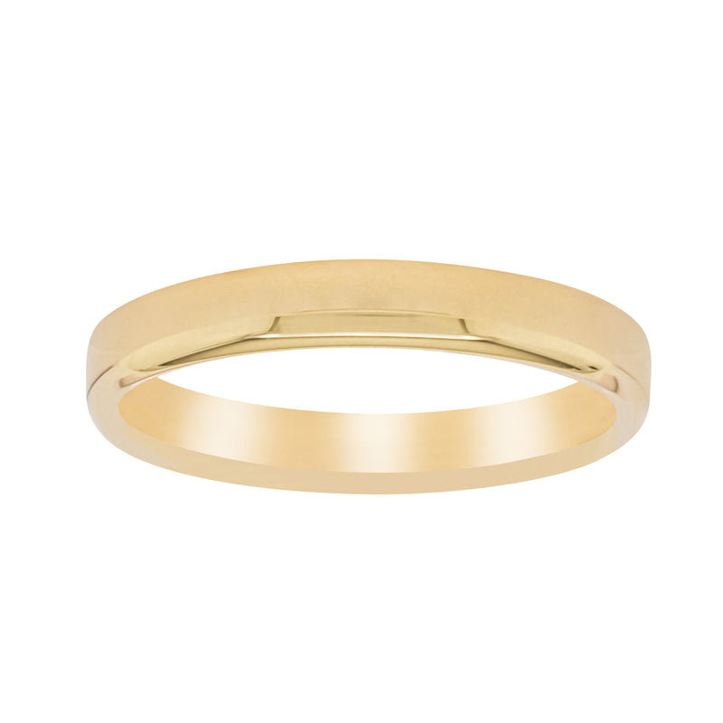 18ct Yellow Gold 3mm Band-Ring-Walker & Hall