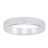 18ct White Gold 3.5mm Square Profile Band-Ring-Walker & Hall