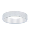 9ct White Gold 5mm Square Profile Band-Ring-Walker & Hall