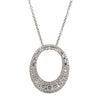 18ct White Gold .82ct Diamond Pendant-Necklace-Walker & Hall