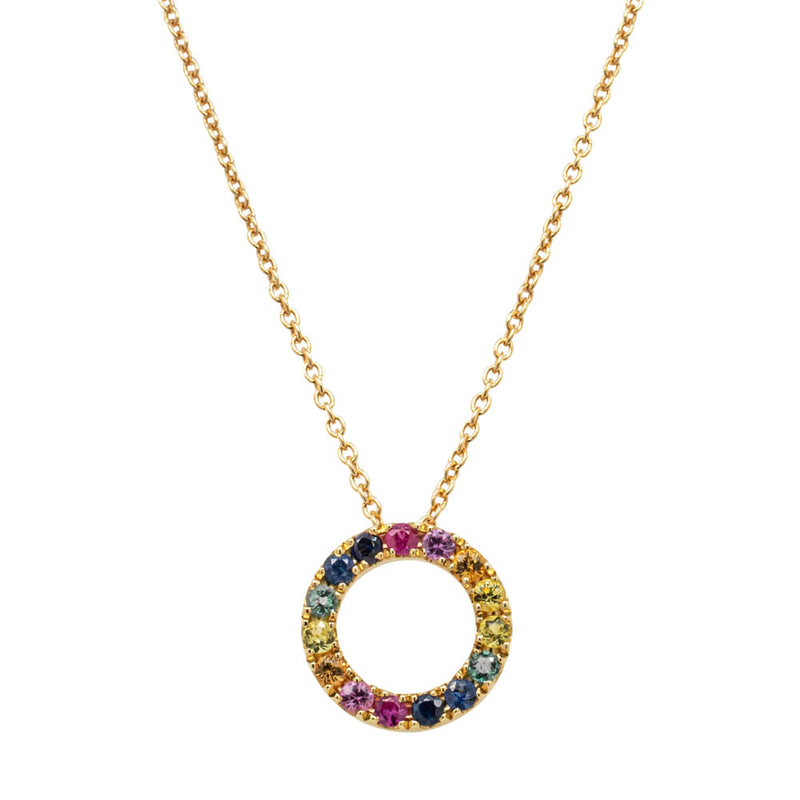 9ct Yellow Gold Petite Prism Necklace-Necklace-Walker & Hall