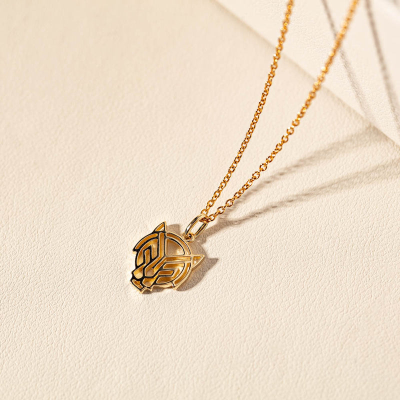 9ct Yellow Gold Year Of The Tiger Pendant-Necklace-Walker & Hall
