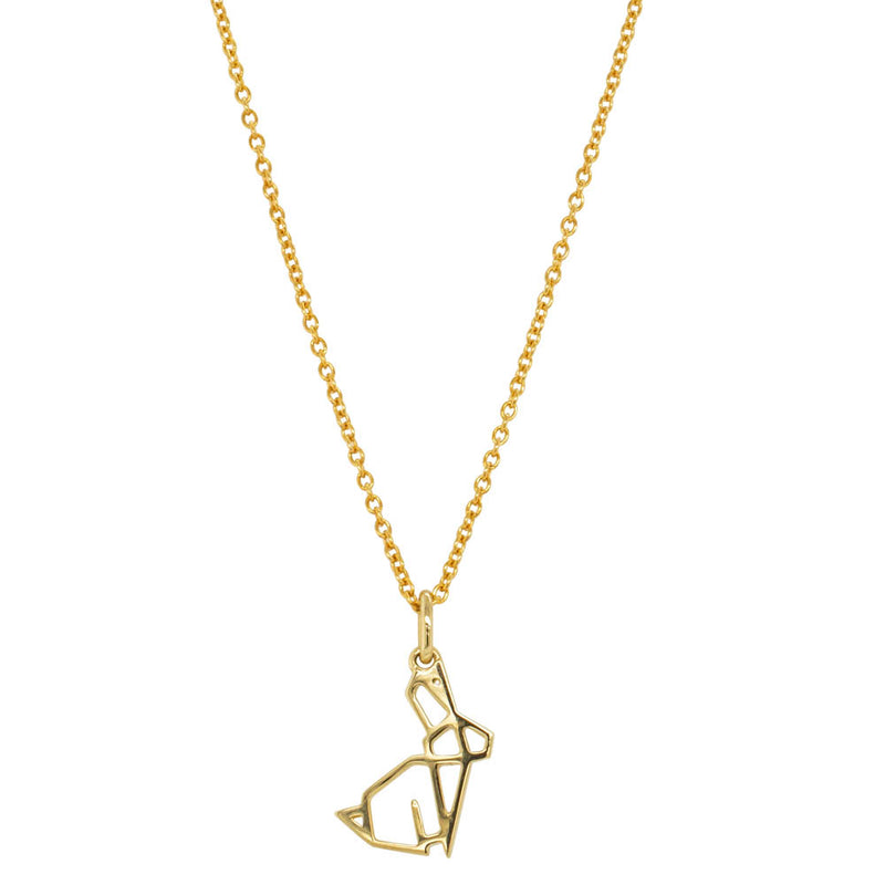 9ct Yellow Gold Year Of The Rabbit Pendant-Necklace-Walker & Hall