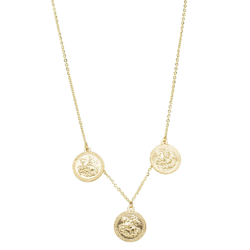 14ct Yellow Gold Sovrano Necklace-Necklace-Walker & Hall
