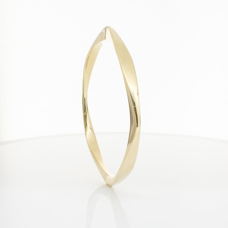 9ct Yellow Gold Eos Bangle-Bracelet-Walker & Hall