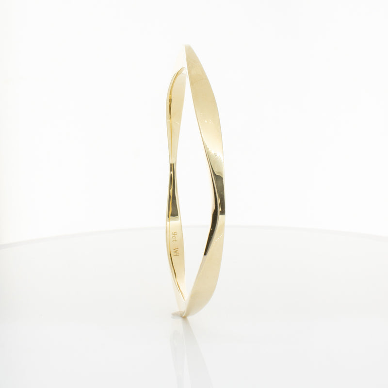 9ct Yellow Gold Eos Bangle-Bracelet-Walker & Hall