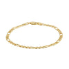 9ct Yellow Gold Figaro Bracelet-Bracelet-Walker & Hall