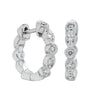 18ct White Gold Diamond Aura Hoop Earrings-Earrings-Walker & Hall
