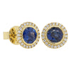 18ct Yellow Gold 1.92ct Sapphire & Diamond Isla Earrings-Earrings-Walker & Hall
