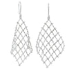 18ct White Gold Gimlet Drop Earrings-Earrings-Walker & Hall