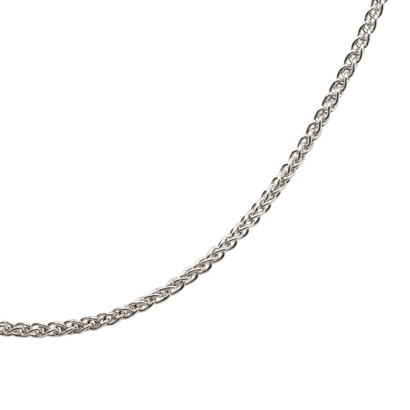 18ct White Gold 1mm Wheat Chain-Necklace-Walker & Hall