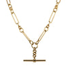 9ct Yellow Gold Paperclip Link Fob Chain-Necklace-Walker & Hall