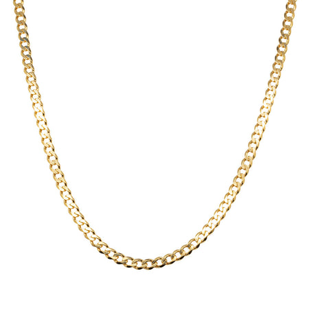 9ct Yellow Gold Curb Chain-Necklace-Walker & Hall