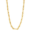 9ct Yellow Gold Pinched Link Necklace-Necklace-Walker & Hall