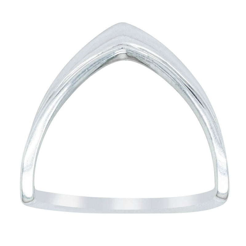 Sterling Silver V shaped Ring-Ring-Walker & Hall
