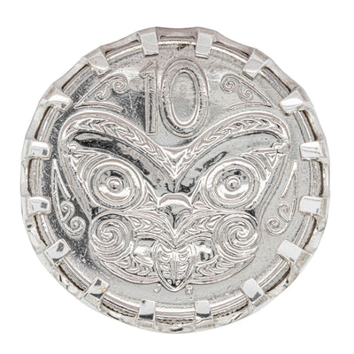 Sterling Silver Ring with Koruru Coin-Ring-Walker & Hall