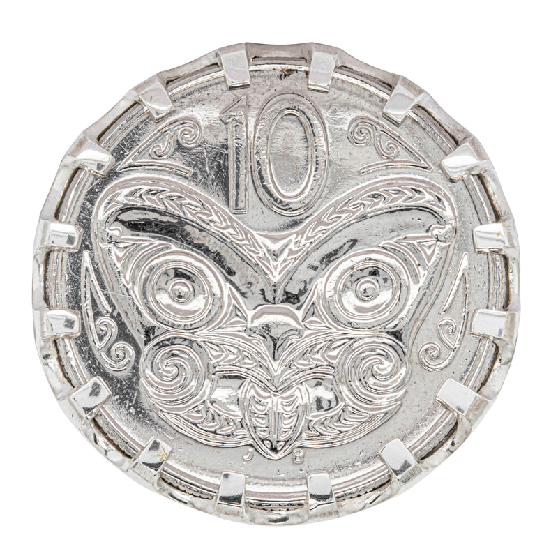 Sterling Silver Ring with Koruru Coin-Ring-Walker & Hall