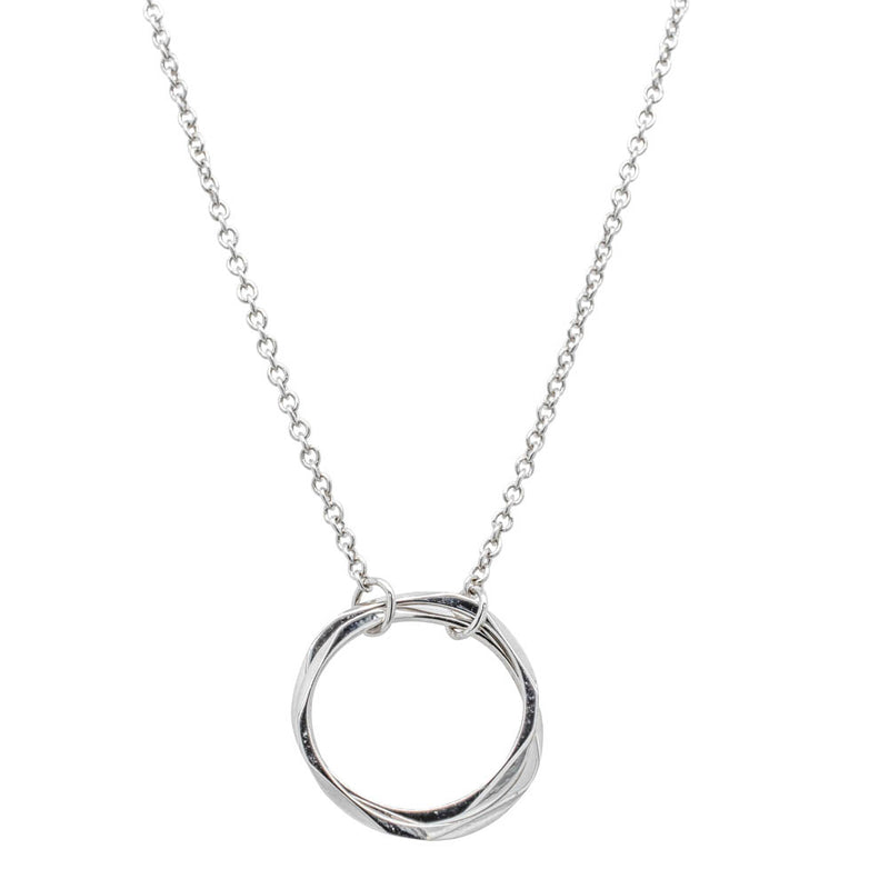 Sterling Silver Mini Entwined Pendant-Necklace-Walker & Hall