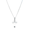 Sterling Silver Cross Pendant-Necklace-Walker & Hall