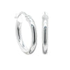 Sterling Silver Hoop Earrings-Earrings-Walker & Hall