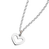 Karen Walker Heart Necklace - Sterling Silver-Necklace-Walker & Hall