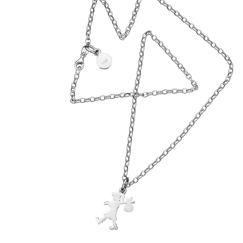 Karen Walker Runaway Girl - Sterling Silver-Necklace-Walker & Hall