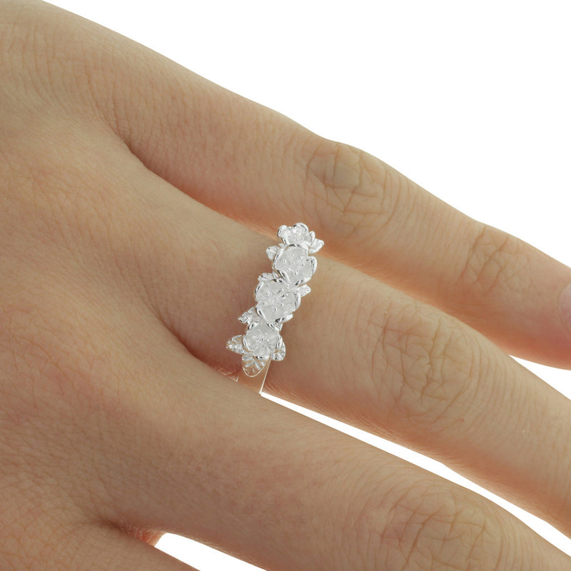 Karen Walker Flower Wreath Ring - Sterling Silver-Ring-Walker & Hall