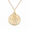9ct Yellow Gold Saint Christopher Pendant-Necklace-Walker & Hall