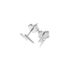 Stolen Girlfriends Club I'll Be Lightening Studs - Sterling Silver-Earrings-Walker & Hall