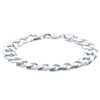 Sterling Silver Cuban Chain Bracelet-Bracelet-Walker & Hall