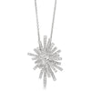 18ct White Gold .70ct Diamond Asteroid Pendant-Necklace-Walker & Hall