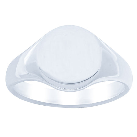 Sterling Silver Classic Signet Ring-Ring-Walker & Hall