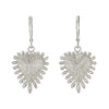 Zoe & Morgan Heart Rays Earrings - Sterling Silver-Earrings-Walker & Hall