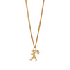 Karen Walker Mini Runaway Girl Necklace - 9ct Yellow Gold-Necklace-Walker & Hall