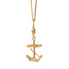 Karen Walker Anchor Necklace - 9ct Yellow Gold-Necklace-Walker & Hall