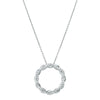 18ct White Gold Diamond Sienna Pendant-Necklace-Walker & Hall