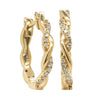 18ct Yellow Gold Diamond Sienna Earrings-Earrings-Walker & Hall