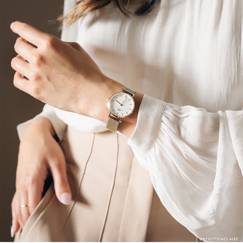 Daniel Wellington Petite Evergold 28mm Watch-Watch-Walker & Hall
