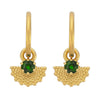 Zoe & Morgan Eos Earrings - Gold Vermeil & Chrome Diopside-Earrings-Walker & Hall