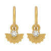 Zoe & Morgan Eos Earrings - Gold Vermeil & White Zircon-Earrings-Walker & Hall