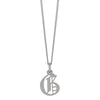 Meadowlark Petite Capital Letter Necklace - Sterling Silver-Necklace-Walker & Hall