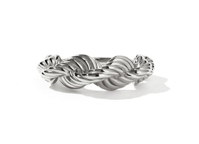 Meadowlark Twisted Rope Ring - Sterling Silver-Ring-Walker & Hall