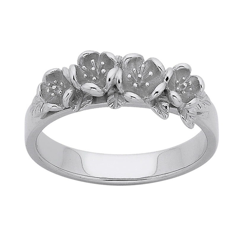 Karen Walker Flower Wreath Ring - Sterling Silver-Ring-Walker & Hall